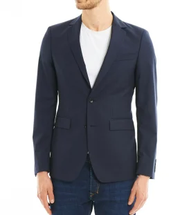 Veste de costume en Laine mélangée Veruto bleu foncé-Comptoir GL New