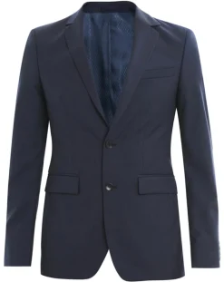 Veste de costume en Laine mélangée Veruto bleu foncé-Comptoir GL New