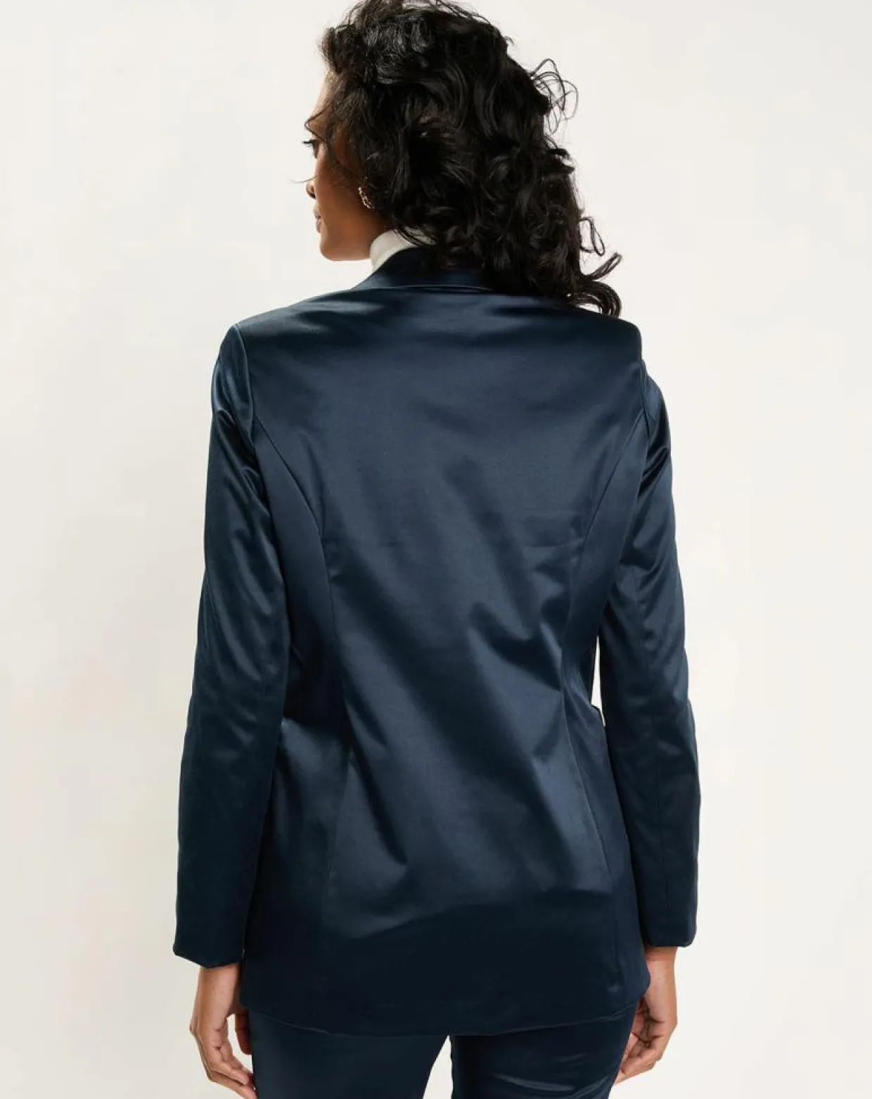 Femme Lauren Vidal Vestes, Blousons^Veste de costume en Satin Moon nuit