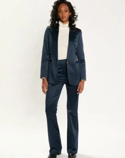 Femme Lauren Vidal Vestes, Blousons^Veste de costume en Satin Moon nuit