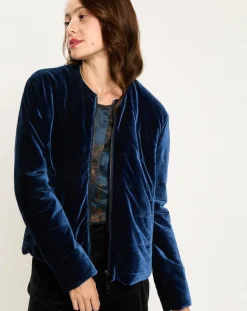 Femme Lauren Vidal Vestes, Blousons^Veste de costume en Satin Moon bleue