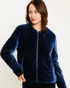 Femme Lauren Vidal Vestes, Blousons^Veste de costume en Satin Moon bleue
