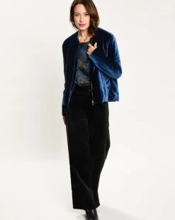 Femme Lauren Vidal Vestes, Blousons^Veste de costume en Satin Moon bleue