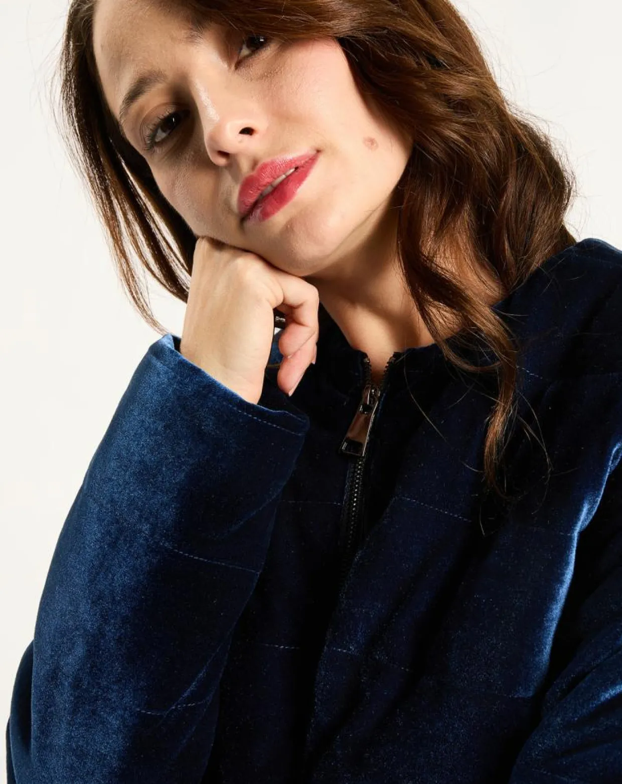 Femme Lauren Vidal Vestes, Blousons^Veste de costume en Satin Moon bleue