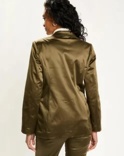 Femme Lauren Vidal Vestes, Blousons^Veste de costume en Satin Moon bronze