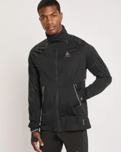 Veste de running réfléchissante Zeroweight Pro Warm noire-Odlo Sale