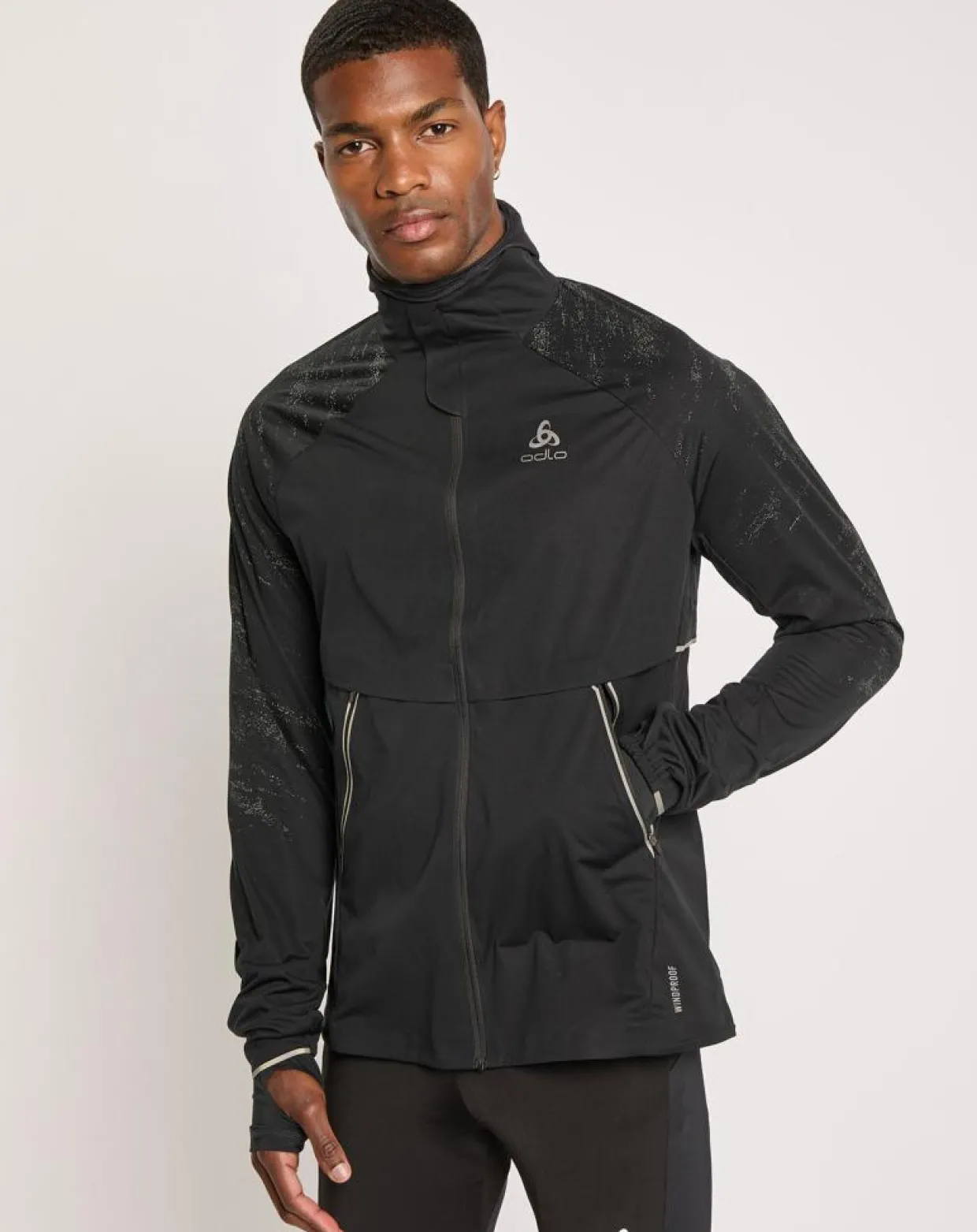 Veste de running réfléchissante Zeroweight Pro Warm noire-Odlo Sale