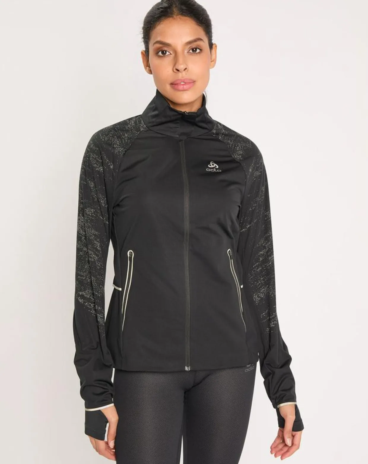 Femme Odlo Vestes, Blousons^Veste de running réfléchissante Zeroweight Pro Warm noire