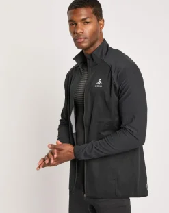 Veste de running Zeroweight Warm Hybrid noire-Odlo Clearance