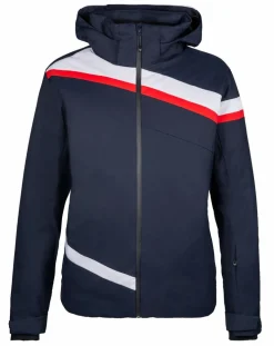 Veste de ski Charvaz D7 bleu foncé-Degré 7 Discount