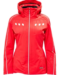 Femme Duvillard Manteaux^Veste de ski Cluse rouge