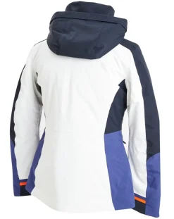 Veste de Ski Croche blanc/bleu/orange-Duvillard Hot
