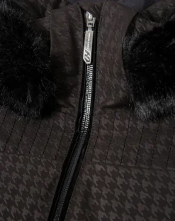 Veste de ski Elise fausse fourrure noire-Duvillard Best