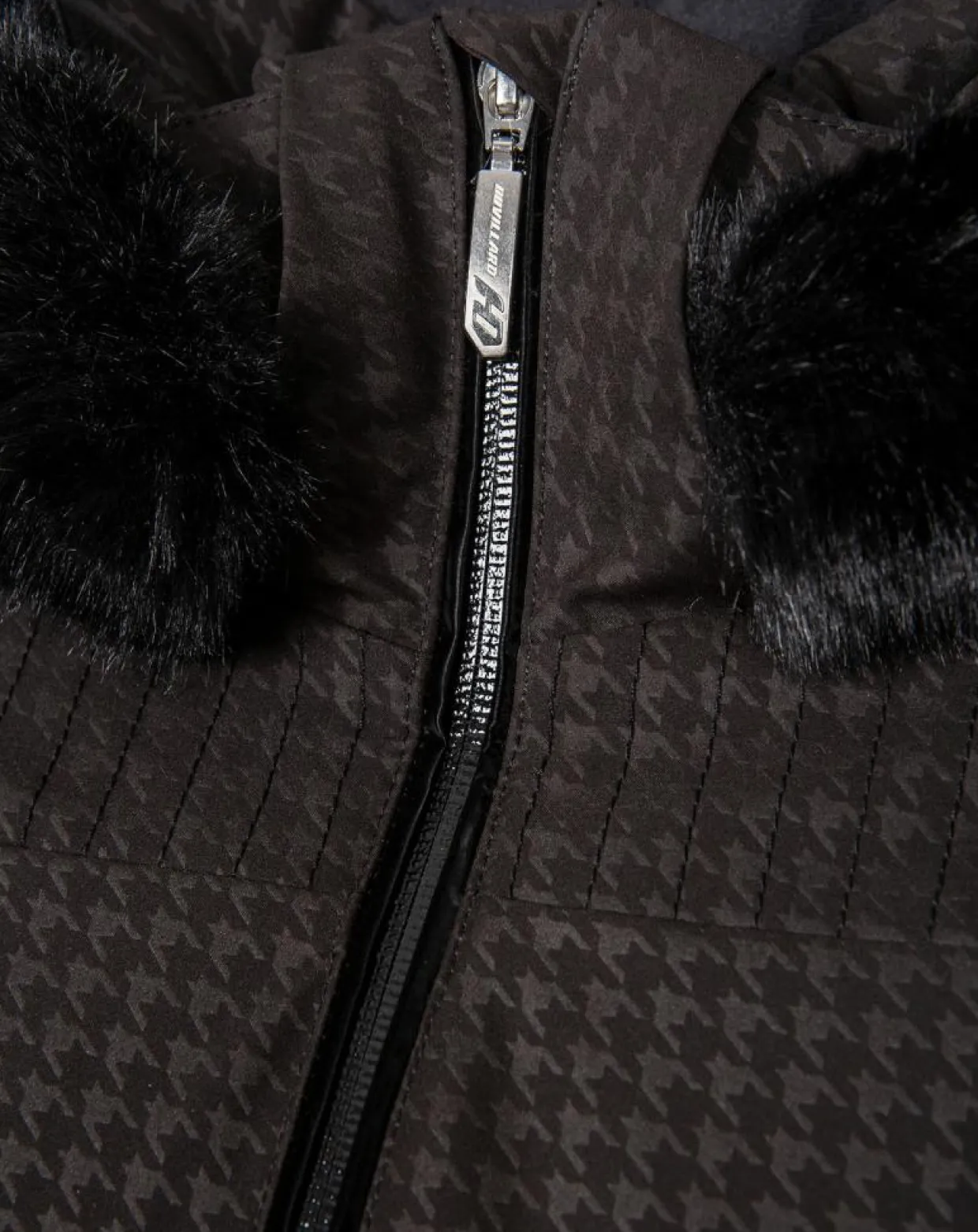 Veste de ski Elise fausse fourrure noire-Duvillard Best