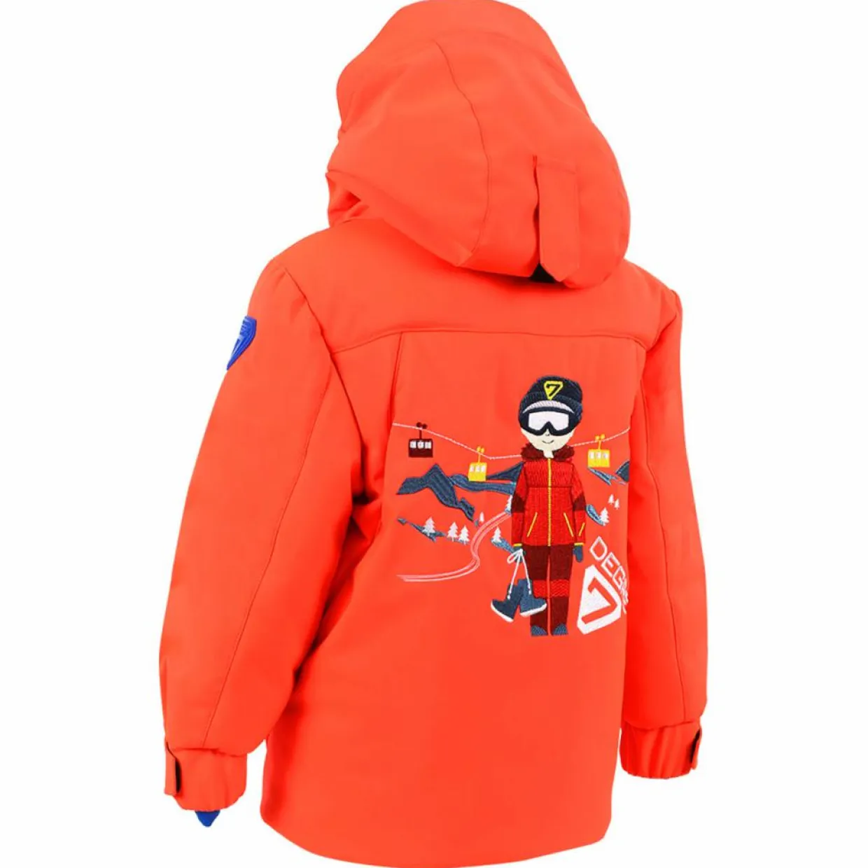 Enfant Degré 7 Garçon^Veste de Ski Fizzy orange