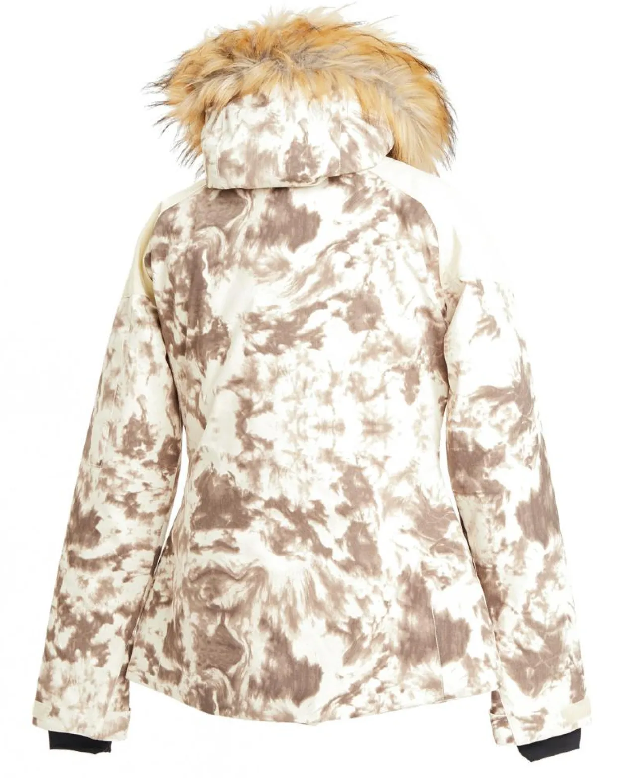 Veste de Ski Flegere imprimé col fausse fourrure vanille-Degré 7 Online