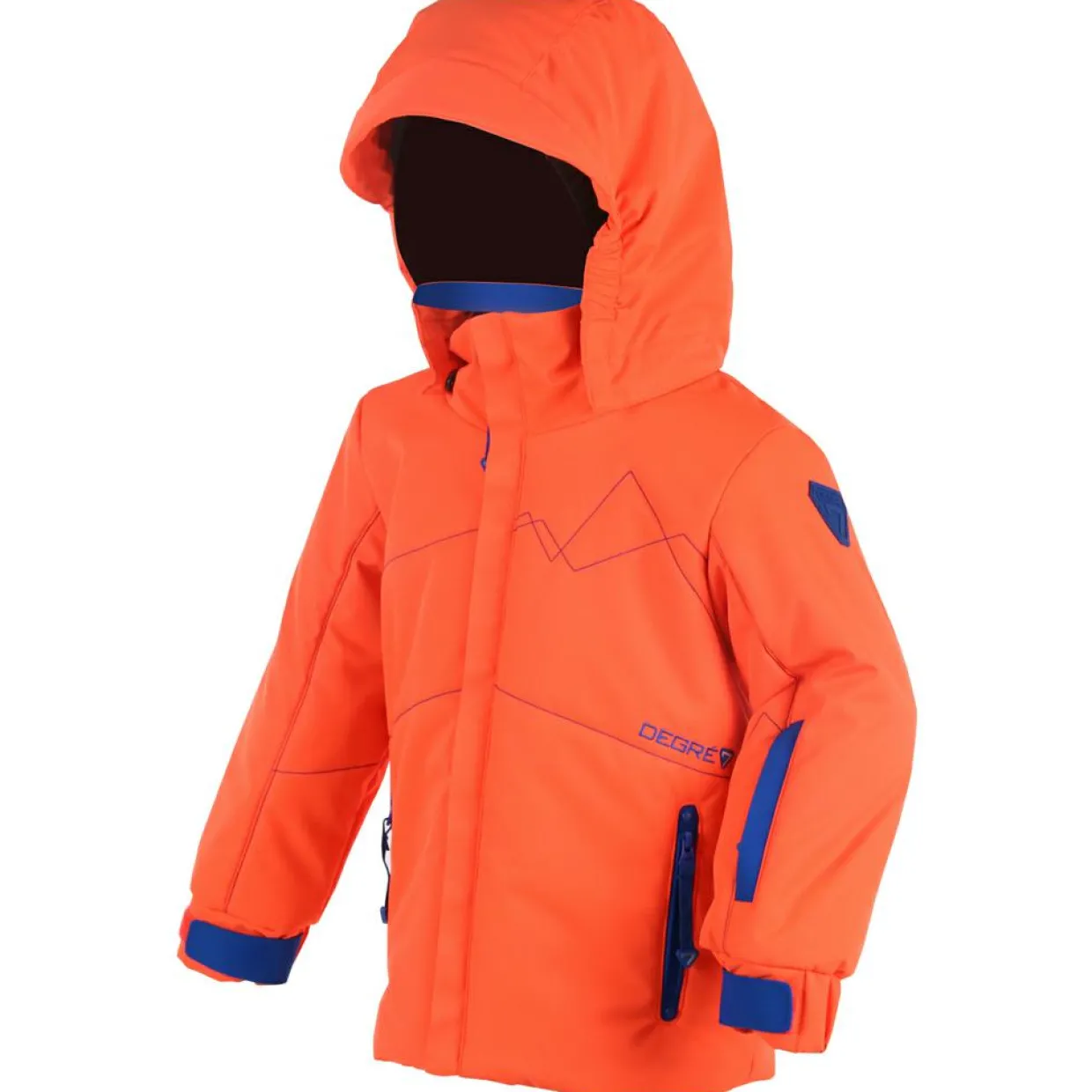 Enfant Degré 7 Garçon^Veste de ski Fox orange
