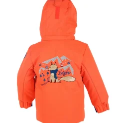 Enfant Degré 7 Garçon^Veste de ski Fox orange