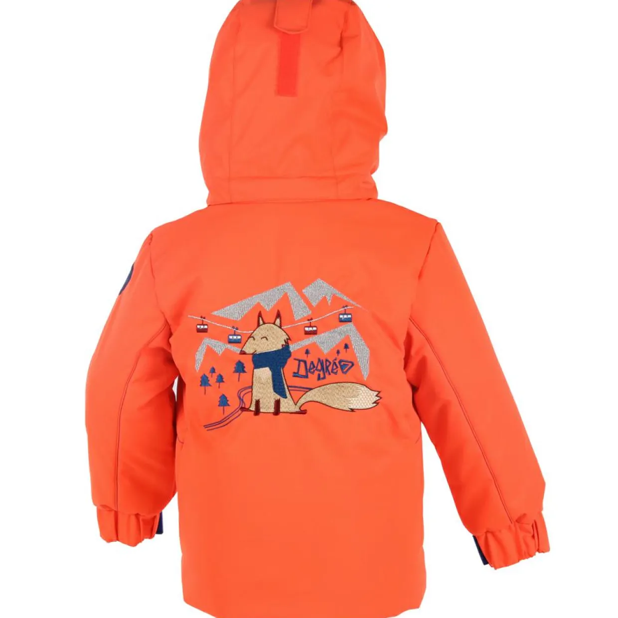 Enfant Degré 7 Garçon^Veste de ski Fox orange