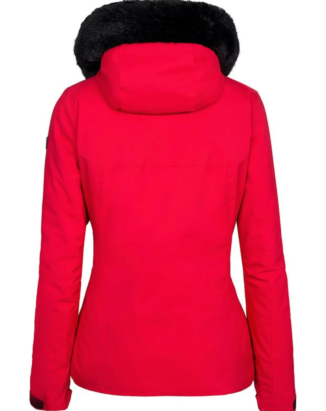Veste de ski Geod fausse fourrure rouge-Degré 7 Discount
