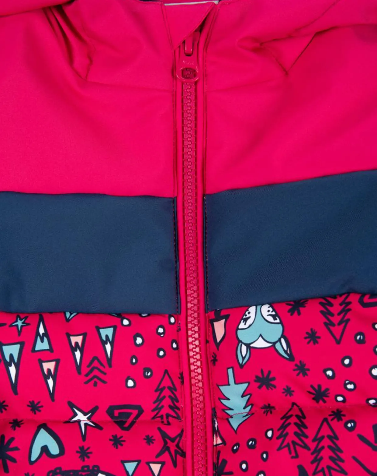 Veste de ski Looney rose/bleu-Degré 7 Online