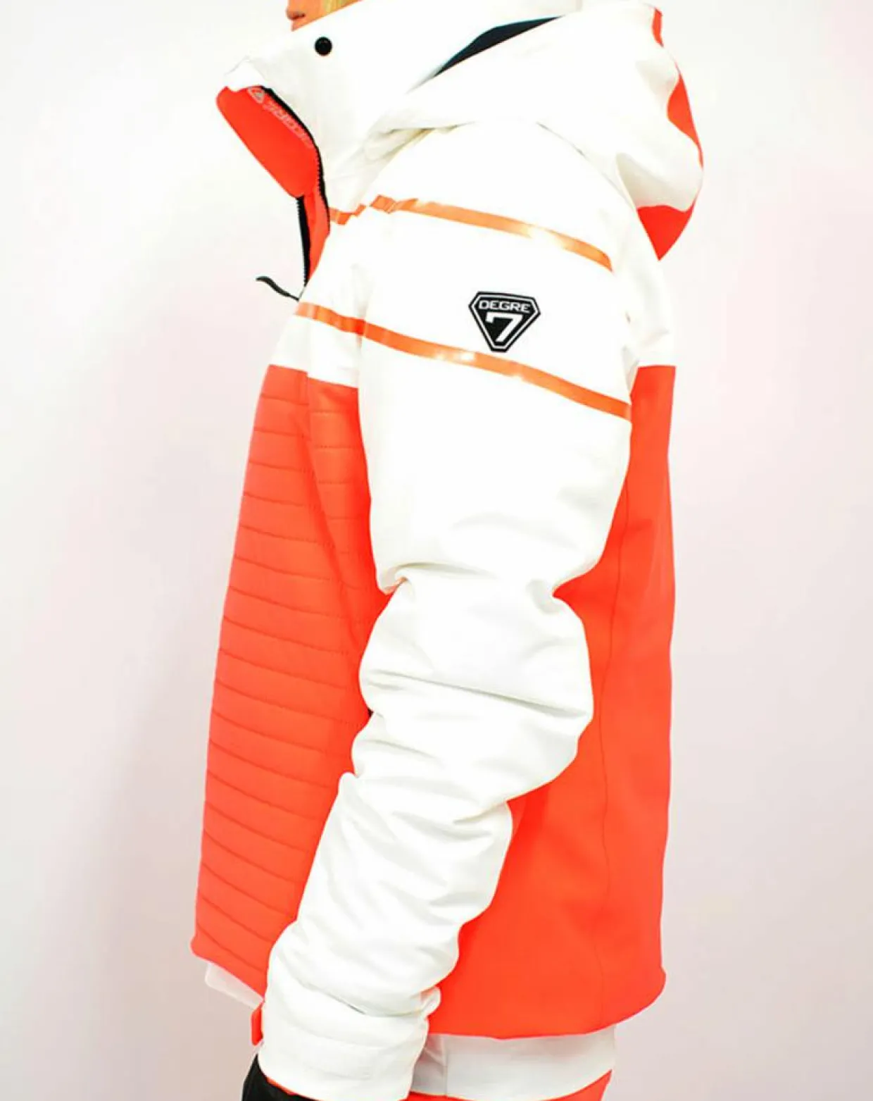 Femme Degré 7 Manteaux^Veste de Ski Loriaz blanc/orange