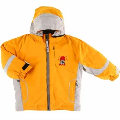 Enfant Degré 7 Garçon^Veste de Ski Luge jaune/gris