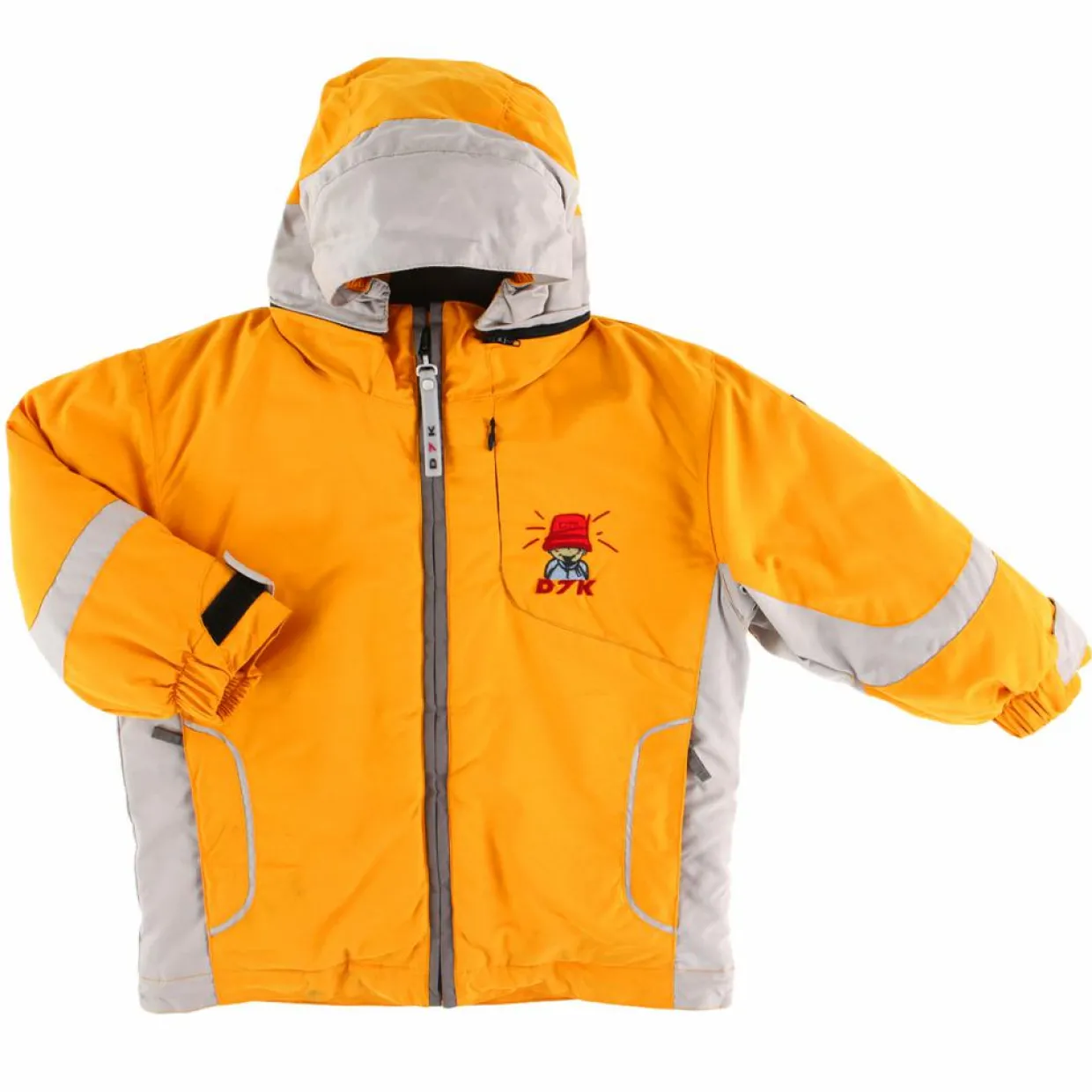 Enfant Degré 7 Garçon^Veste de Ski Luge jaune/gris
