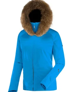 Femme Duvillard Manteaux^Veste de ski Penia fausse fourrure amovible bleue