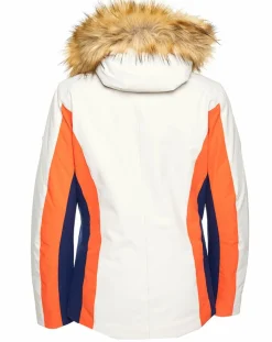 Femme Duvillard Manteaux^Veste de ski Sella fausse fourrure écru/orange