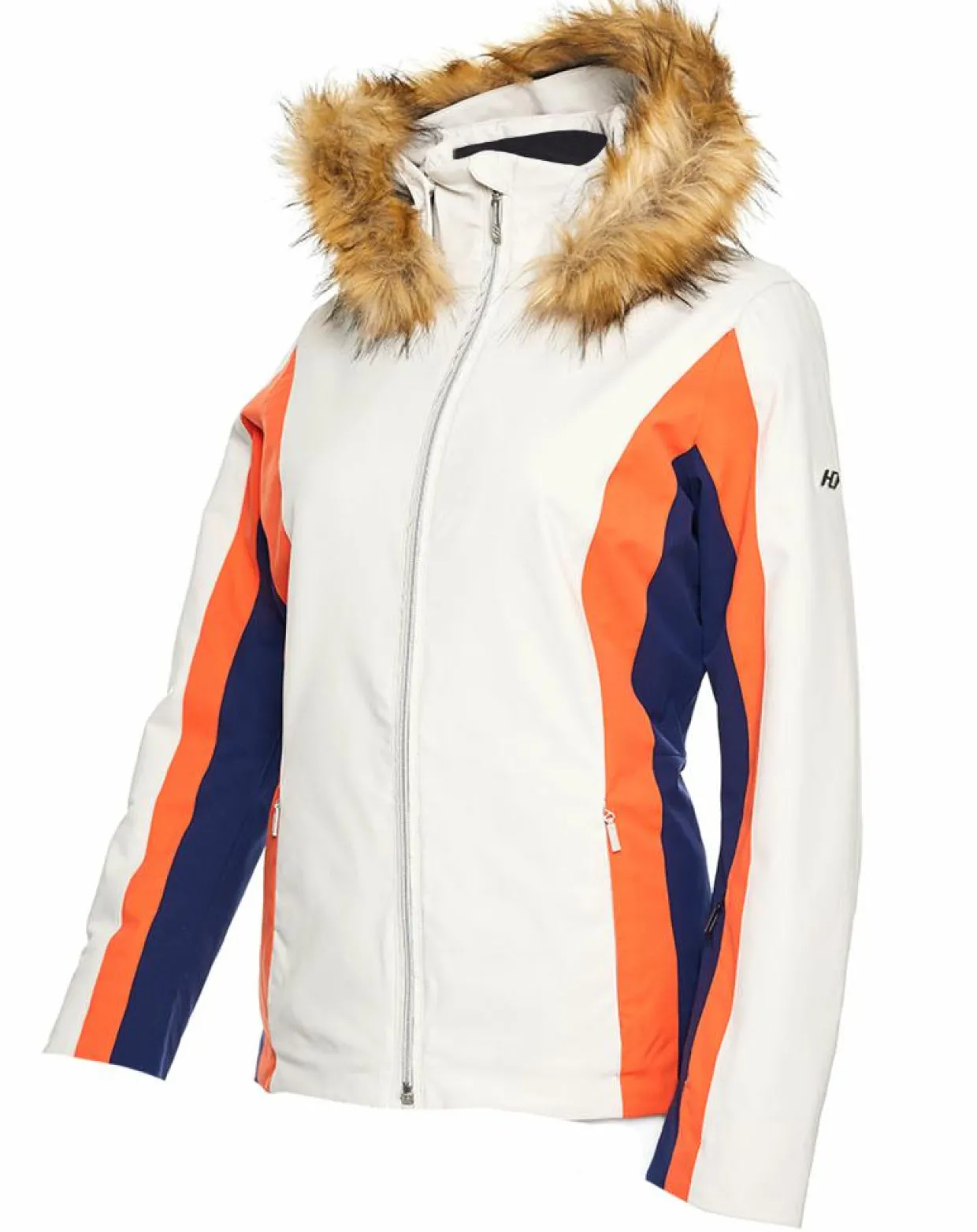 Femme Duvillard Manteaux^Veste de ski Sella fausse fourrure écru/orange