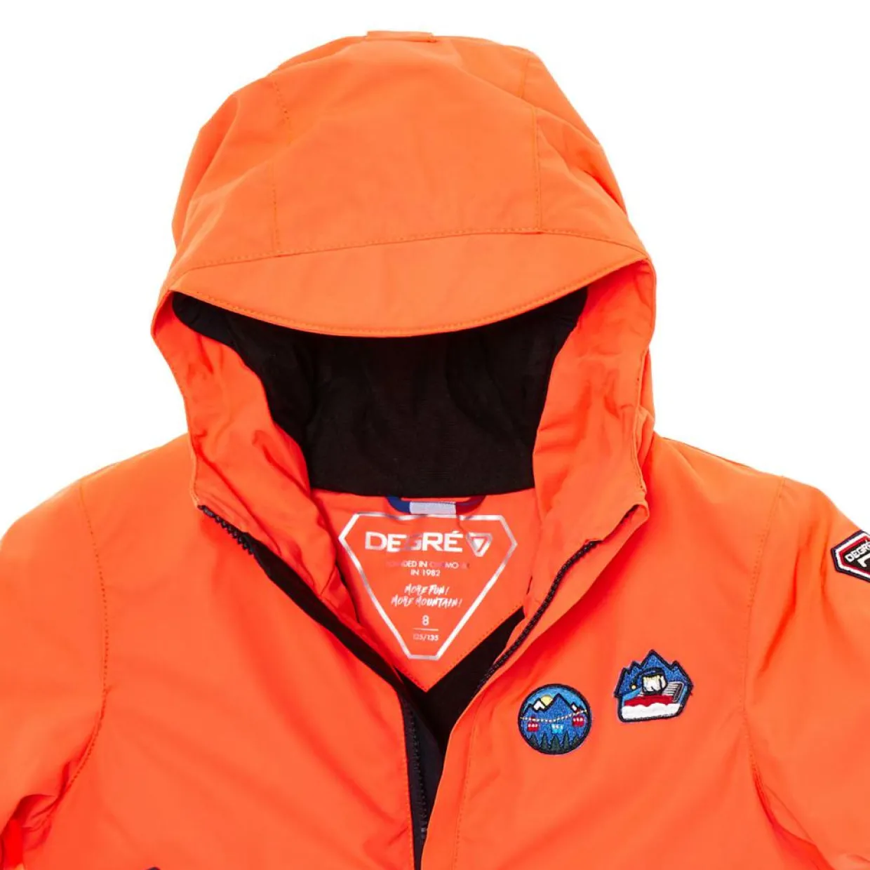 Enfant Degré 7 Garçon^Veste de ski Sledge orange