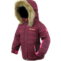 Enfant Degré 7 Fille^Veste de ski Snow col fausse fourrure violette
