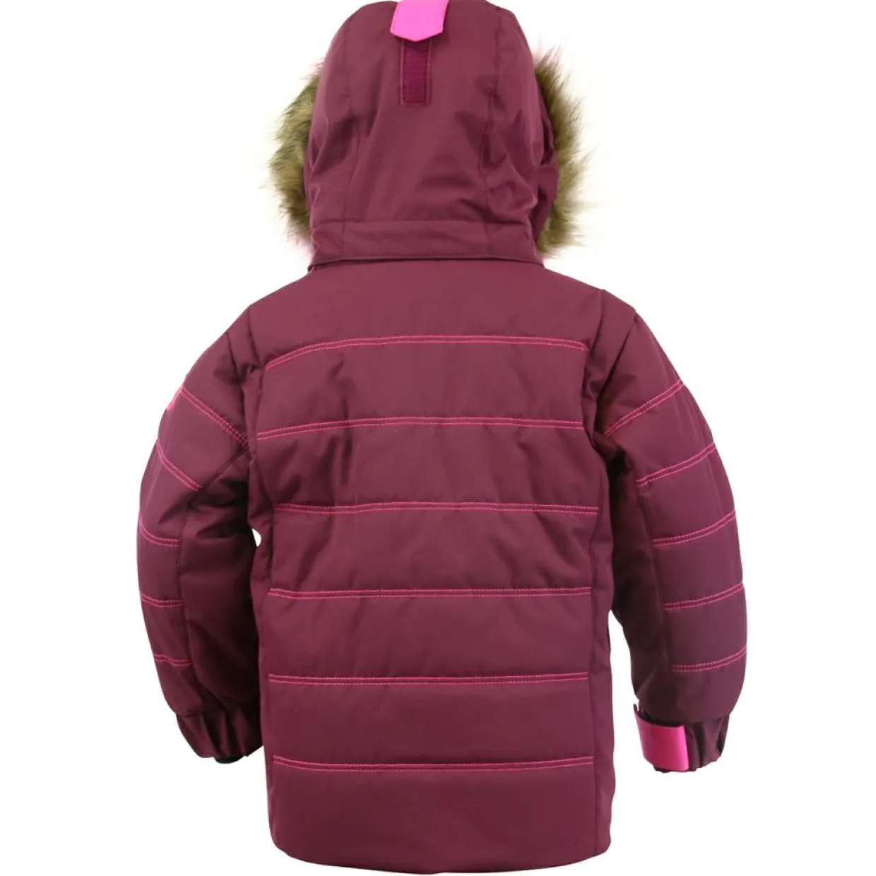 Enfant Degré 7 Fille^Veste de ski Snow col fausse fourrure violette