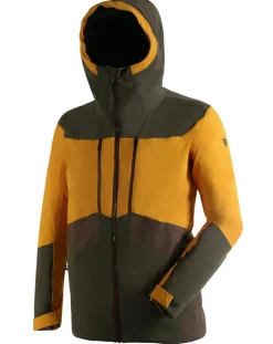 Homme Degré 7 Vestes, Blousons^Veste de ski Touring kaki/jaune