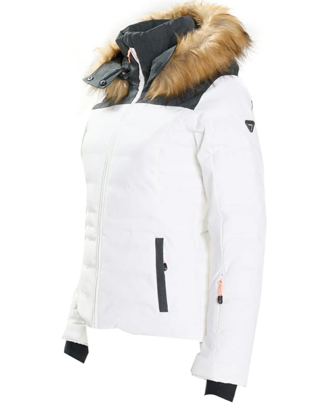 Veste de ski Traqui blanche-Degré 7 Online