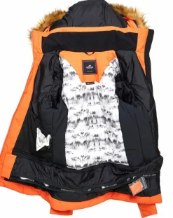 Veste de ski Triolet fausse fourrure orange-Duvillard Clearance