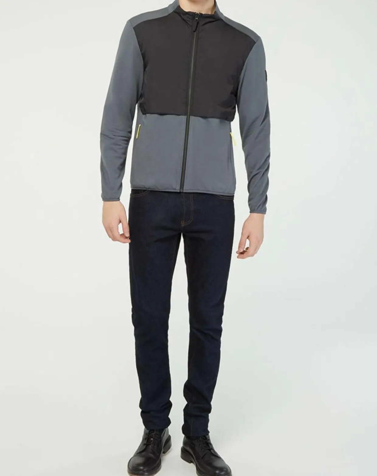 Homme Hackett London Vestes, Blousons^Veste de survêtement zippée Amr Pro Down gris/noir