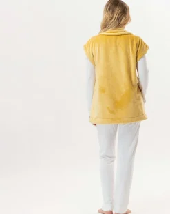 Femme Le Chat Vestes, Blousons^Veste d'intérieur en peluche flanelle Essentiel pollen
