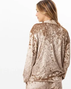 Veste d'intérieur en velours Platine dorée-Le Chat Best