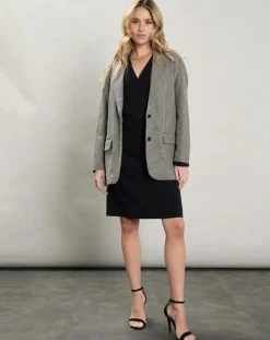 Femme Hartford Vestes, Blousons^Veste en Coton & Lin Victory beige/noir