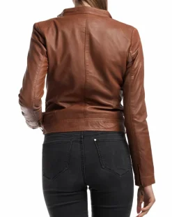 Femme Chyston Vestes, Blousons^Veste en Cuir Alison cognac