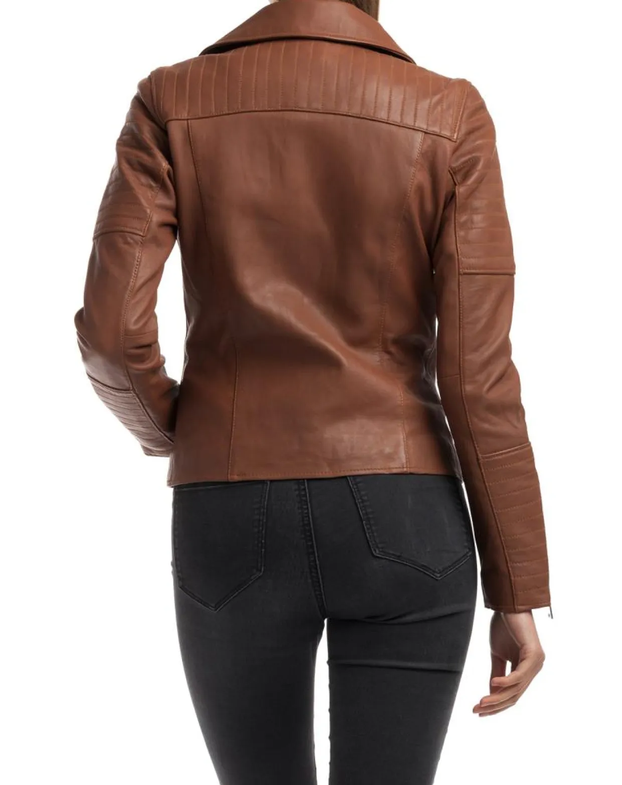 Femme Chyston Vestes, Blousons^Veste en Cuir Althea cognac