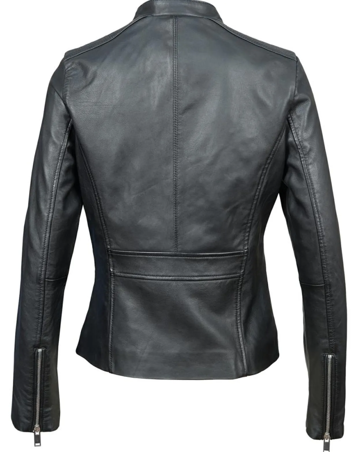 Veste en Cuir Appoline noire-Chyston Clearance