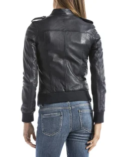 Femme Blue Wellford Vestes, Blousons^Veste en Cuir Belaya marine