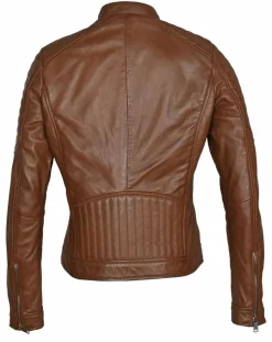 Femme Blue Wellford Vestes, Blousons^Veste en Cuir Betty cognac