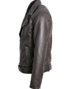 Homme Blue Wellford Vestes, Blousons^Veste en Cuir Buenos marron