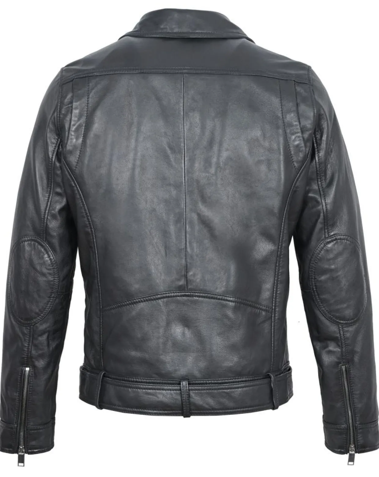 Veste en Cuir Buenos noire-Blue Wellford Online