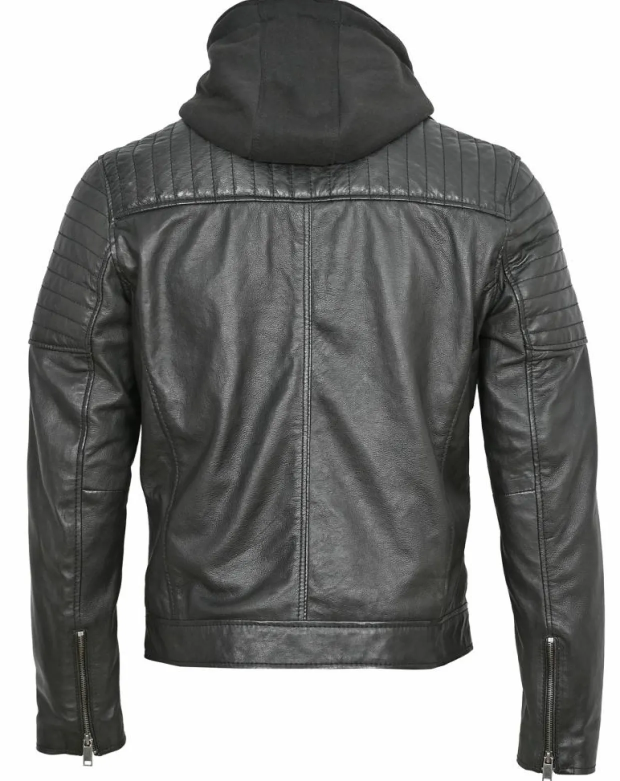 Homme Essentiel Cuir Vestes, Blousons^Veste en Cuir Bull noire