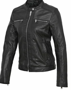Femme Chyston Vestes, Blousons^Veste en Cuir Calissy noire